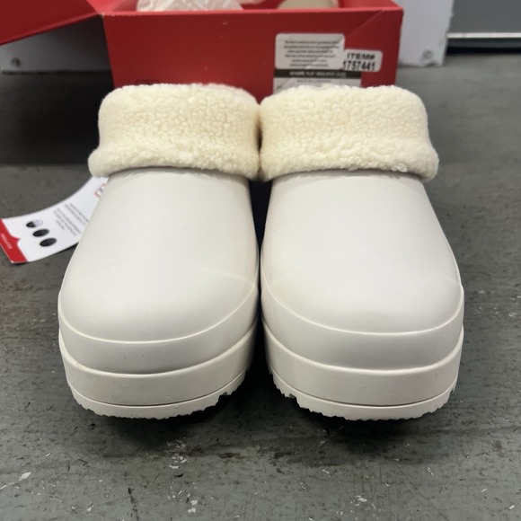 Hunter Women's Play Insulated Clogs White Willow Slip-On Waterproof Shoes Size 9 - Picture 8 of 14